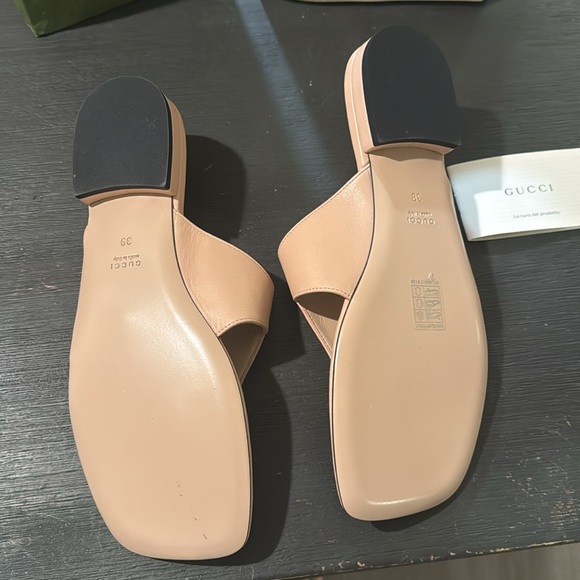 Gucci Thong Leather Malaga Kid-perfect Pink SZ39 - Picture 2 of 6